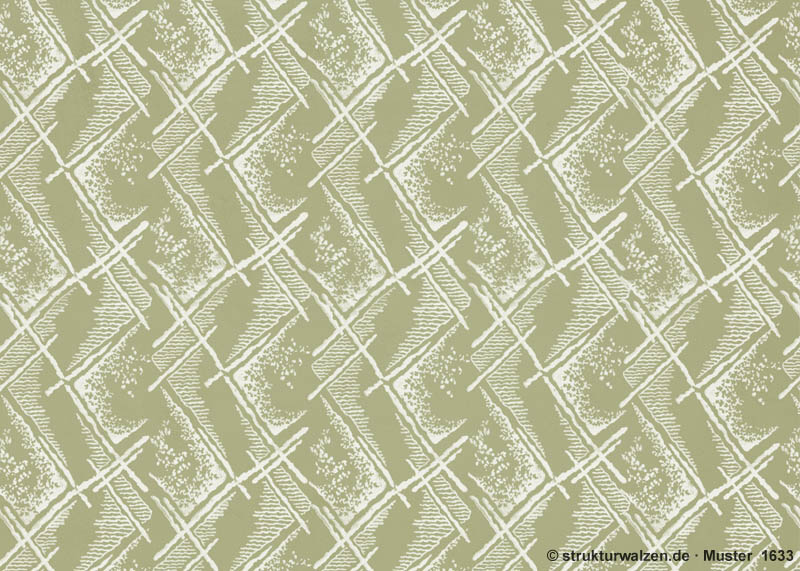 Musterwalze No. 1633 - Meet the Tweed - zwischen Kreuzlinien und Terrazzo