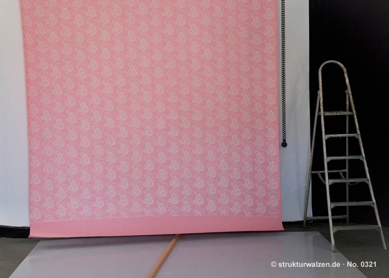 Rosa Hintergrund mit Fotostudio mit Muster